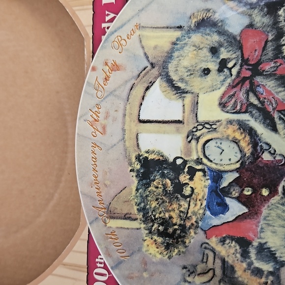 100th Anniversary Teddy Bear Collector's Plate 2002 Limited Edition in Box T10 - Picture 4 of 10